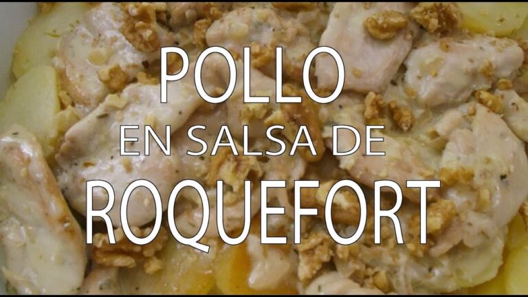 Deliciosos filetes de pollo con salsa roquefort: receta fácil y sabrosa.