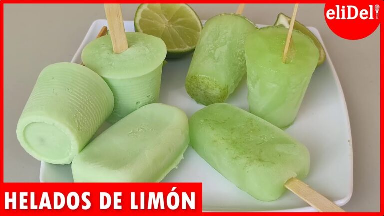 Helados de limón y frambuesa: sencillos de hacer y muy refrescantes.